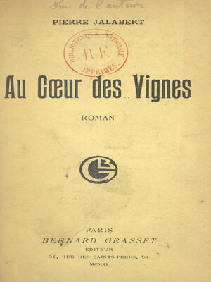 cover image of Au cœur des vignes